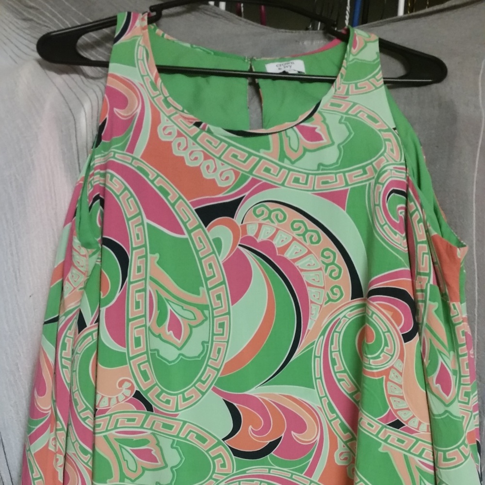 Crown & Ivy fun multi colored dress
